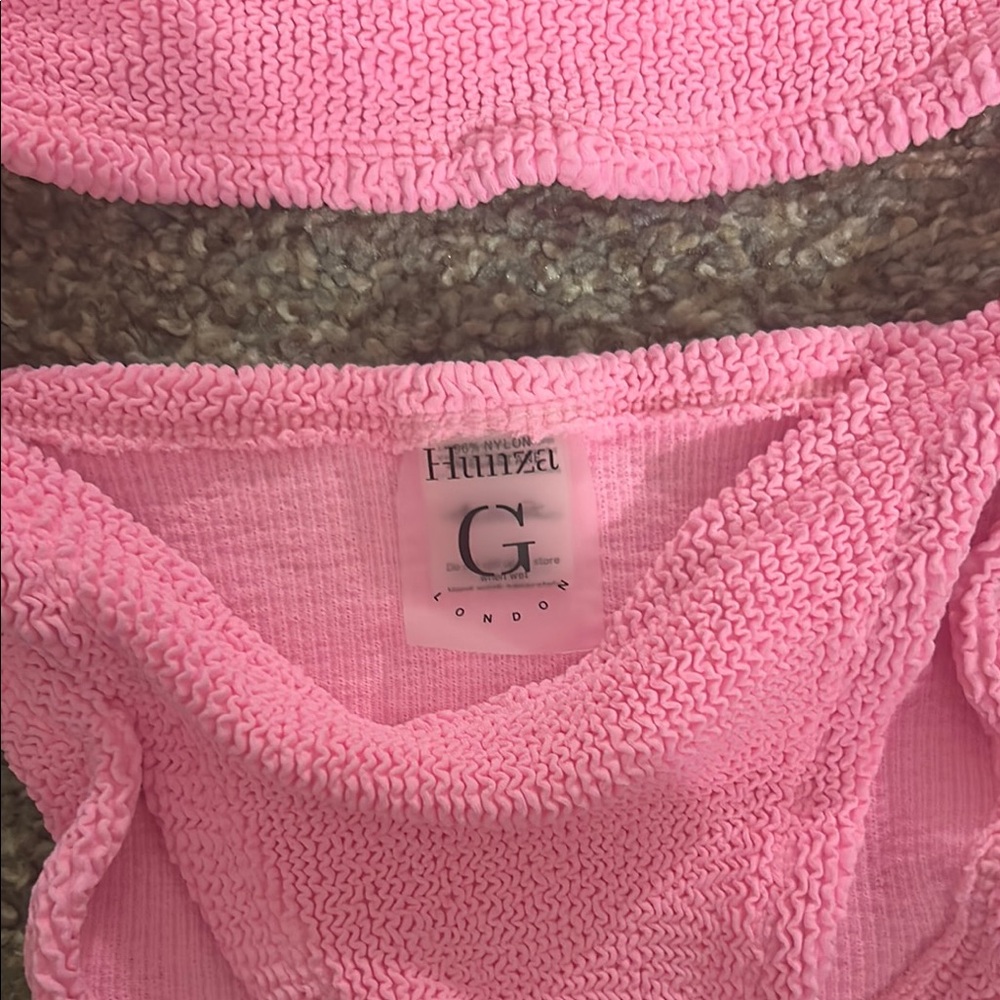 Hunza G Nancy Bikini Neon Pink - Picture 3 of 3